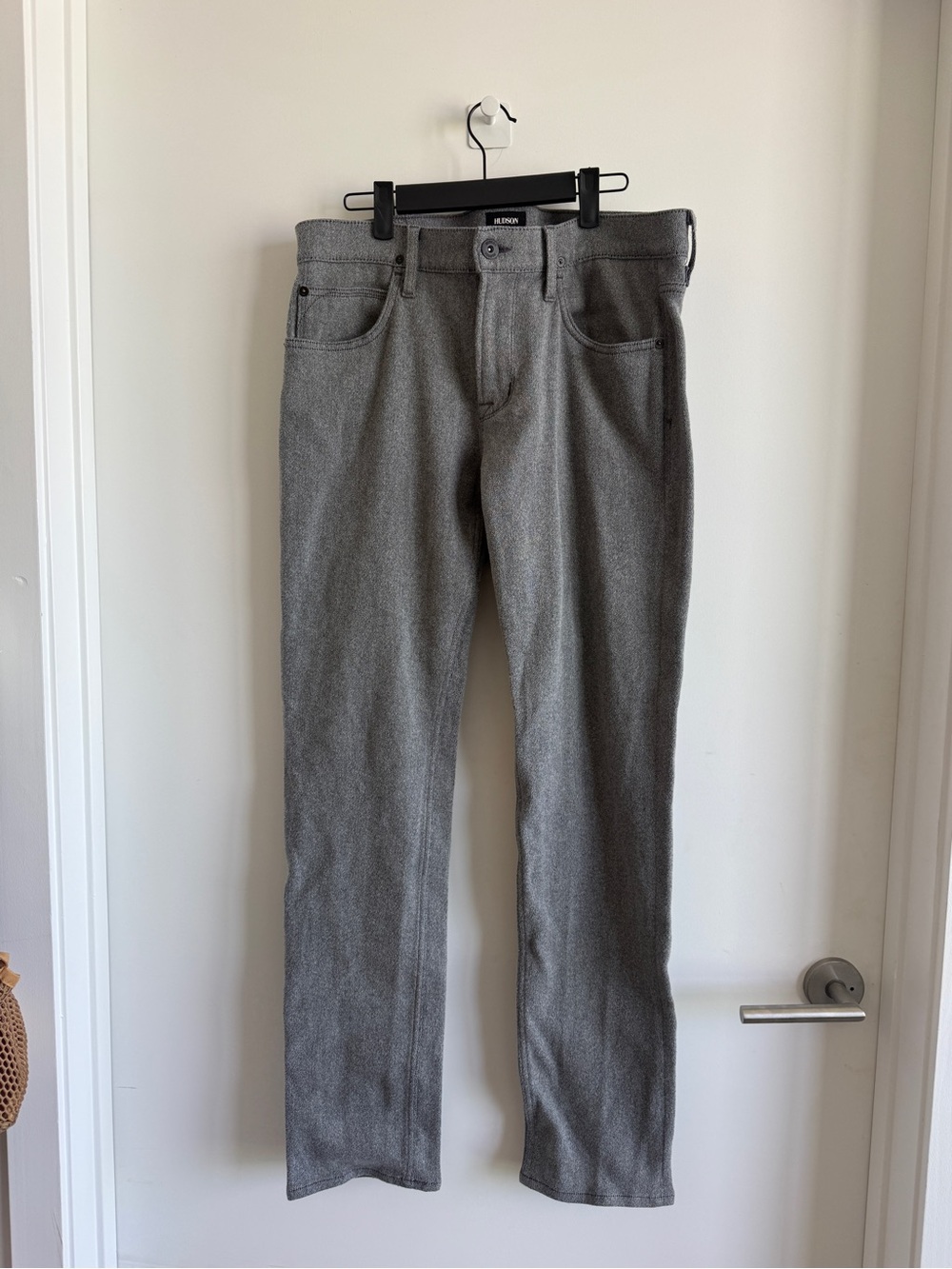 Men's Hudson Gray Jeans - Classic Straight Fit